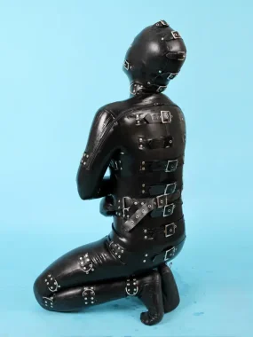 Latex Mens 0.8mm Buckled Up Gimp Suit Catsuit