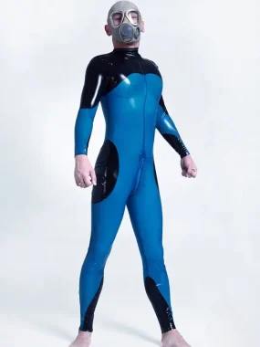 Latex Mens Decatur Back Zipper Catsuit