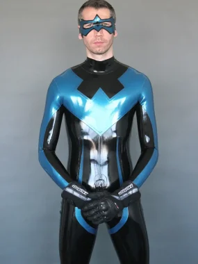 Latex Mens Nightwinger Back Zipper Catsuit