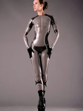 Latex Tron Lady Costume Catsuit
