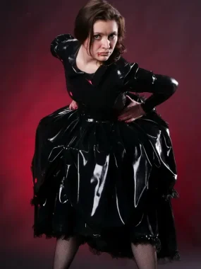 Latex Vamping Villainy Dress